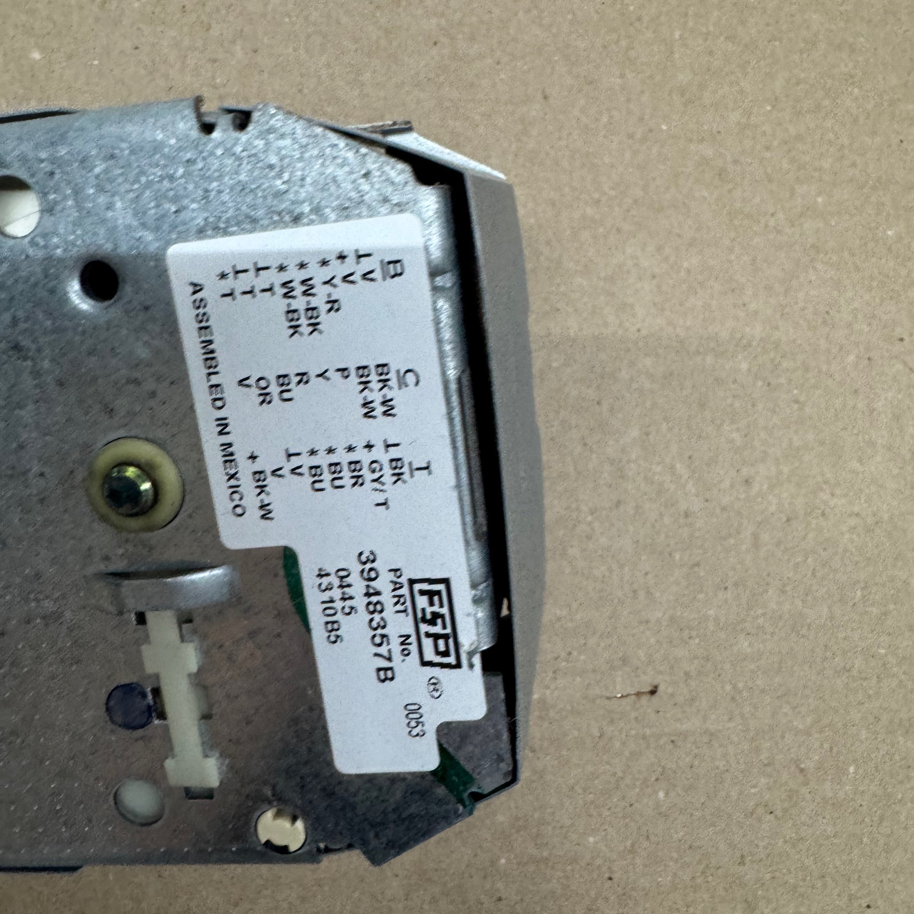 Kenmore Washer Timer 3948357 Kenmore Washer Timer 3948357